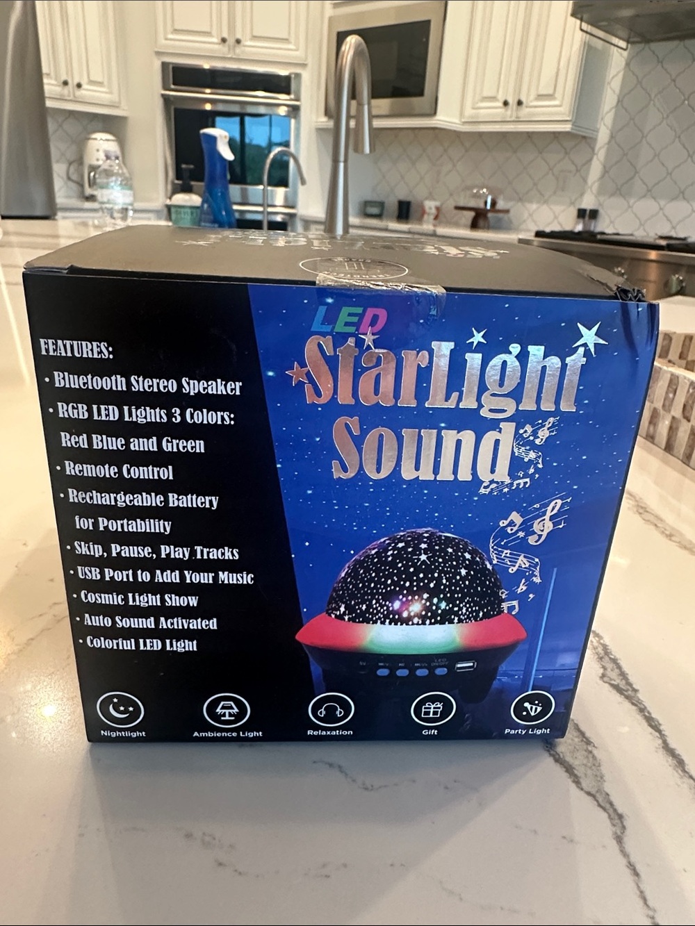 LED Bluetooth Speaker - Black/Red